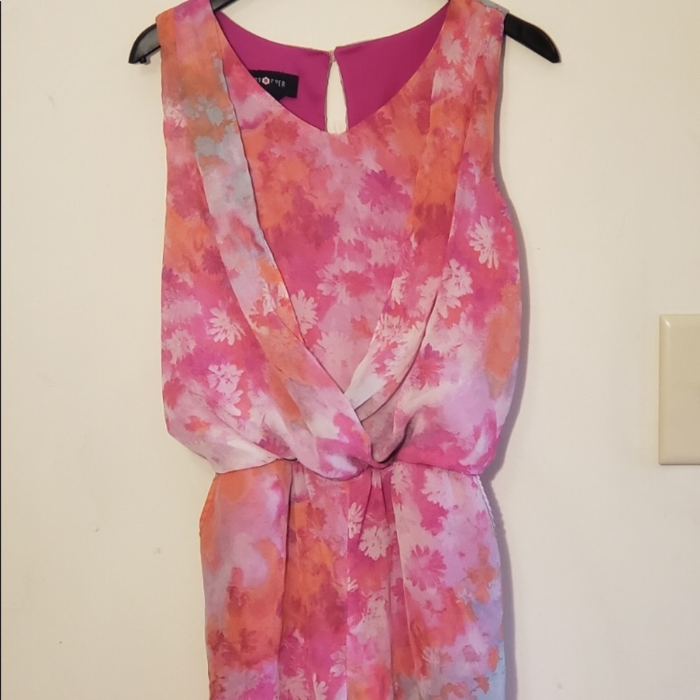 Pink Floral Romper